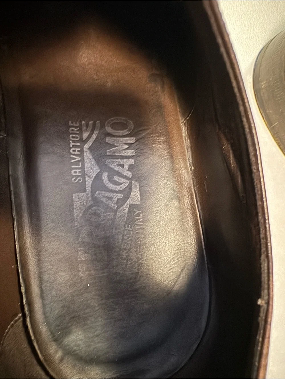 Salvatore Ferragamo Dark Brown Brogue Cap-Toe Oxfords